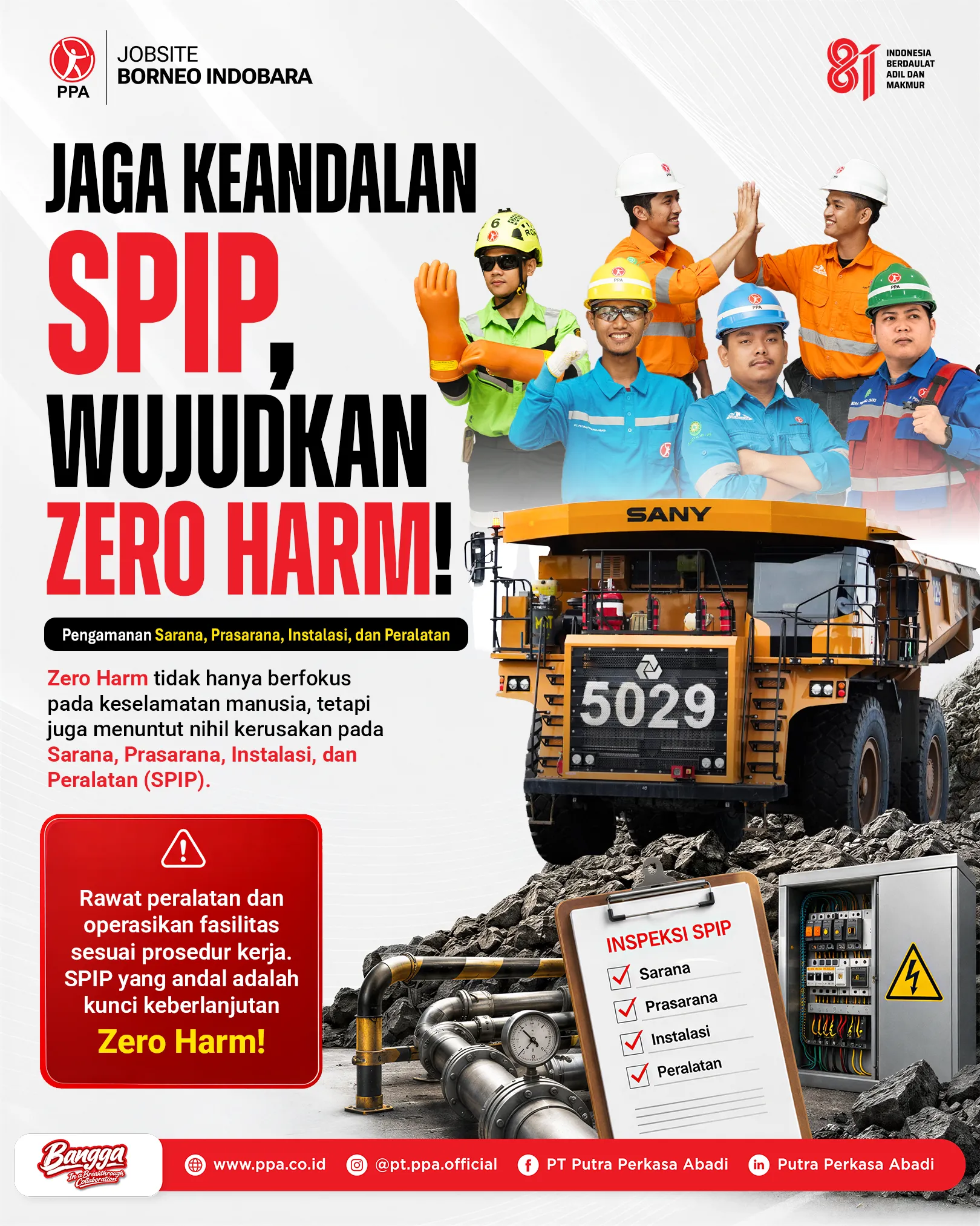 Perlindungan SPIP: Fondasi Kuat Menuju Pencapaian Zero Harm